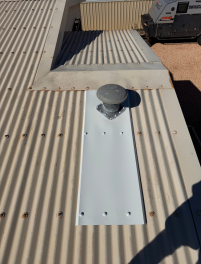 Roof repair at Onslow Salt staff housing