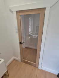 Refurbished interior doorway at Bellcourt Real Estate's Mt Lawley office