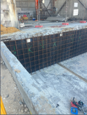Formwork and concrete structure at Synergy Power Station in Kwinana